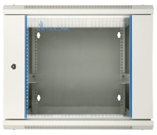 Extralink Wisząca 19" 12U 600x600mm dwusekcyjna (szara) EX.12912 - 489410 - zdjęcie 2